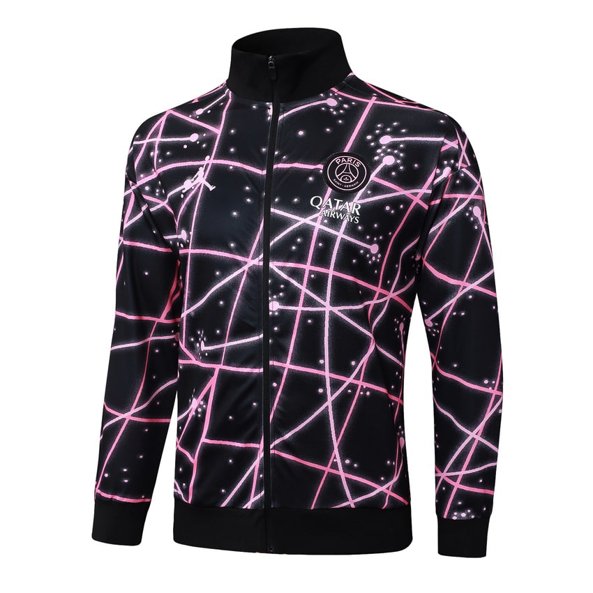 Survetement PSG Veste Homme 2025 2026 Noir Rose | Foot Sport