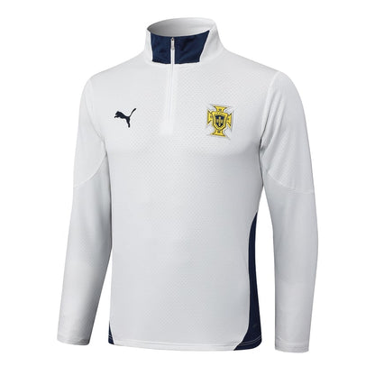Survetement Portugal Training Homme/Enfant 2024 2025 Blanc Bleu | Foot Sport
