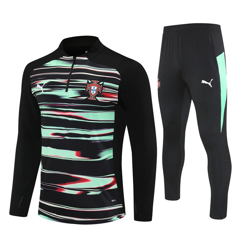 Survetement-Portugal-Training-2025-2026-Vert-Noir
