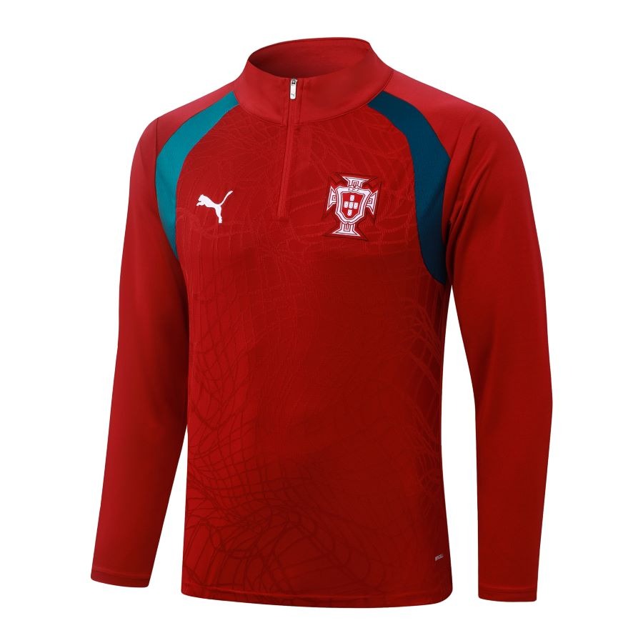 Survetement Portugal Training Homme/Enfant 2026 2027 Rouge Bleu