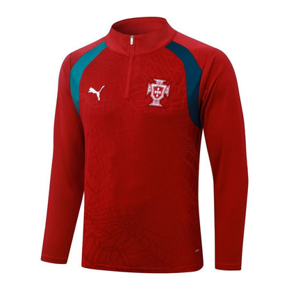 Survetement Portugal Training Homme/Enfant 2026 2027 Rouge Bleu