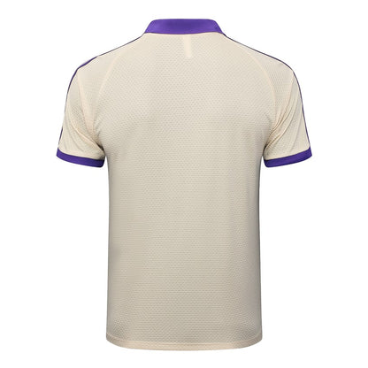 Polo del Real Madrid para hombre 2025-2026 beige y morado | Fútbol
