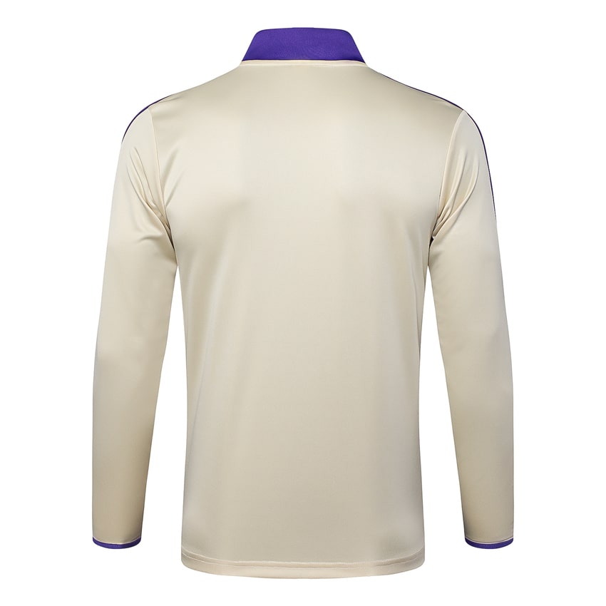 Chándal de entrenamiento del Real Madrid para hombre/niño 2025-2026, beige y morado | Fútbol