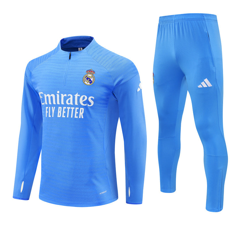 Survetement Real Madrid Training Homme/Enfant 2025 2026 Bleu Clair | Foot Sport