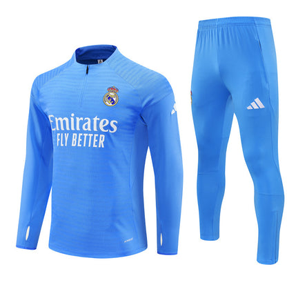 Survetement Real Madrid Training Homme/Enfant 2025 2026 Bleu Clair | Foot Sport