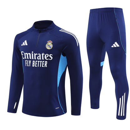 Survetement Real Madrid Training Homme/Enfant 2025 2026 Bleu Foncé | Foot Sport
