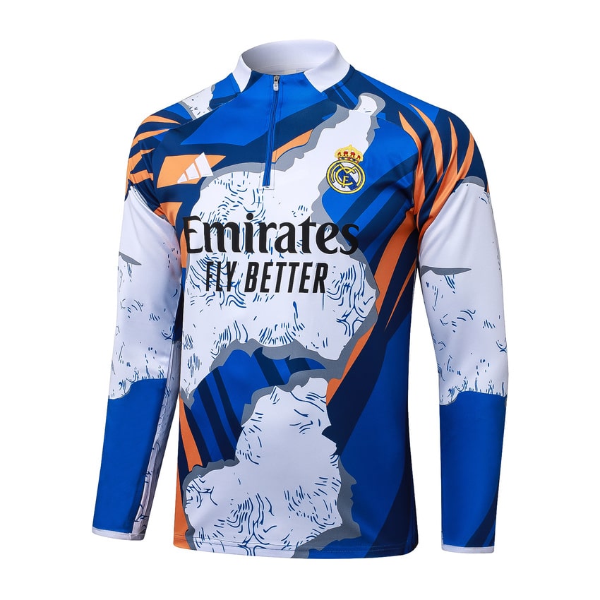 Survetement Real Madrid Training Homme/Enfant 2025 2026 Bleu Tache | Foot Sport