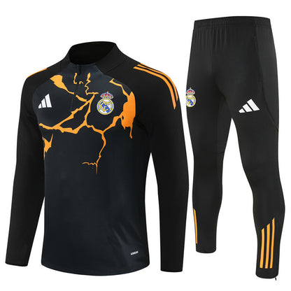 Survetement Real Madrid Training Homme/Enfant 2025 2026 Noir Orange Camouflage | Foot Sport