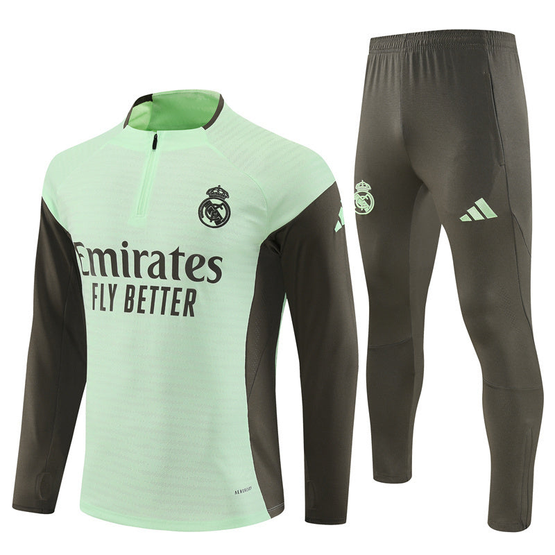 Survetement Real Madrid Training Homme/Enfant 2025 2026 Vert Clair | Foot Sport