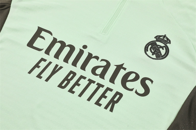 Survetement Real Madrid Training Homme/Enfant 2025 2026 Vert Clair | Foot Sport