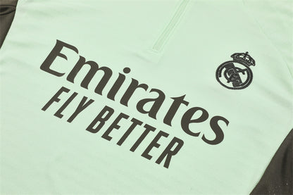 Survetement Real Madrid Training Homme/Enfant 2025 2026 Vert Clair | Foot Sport