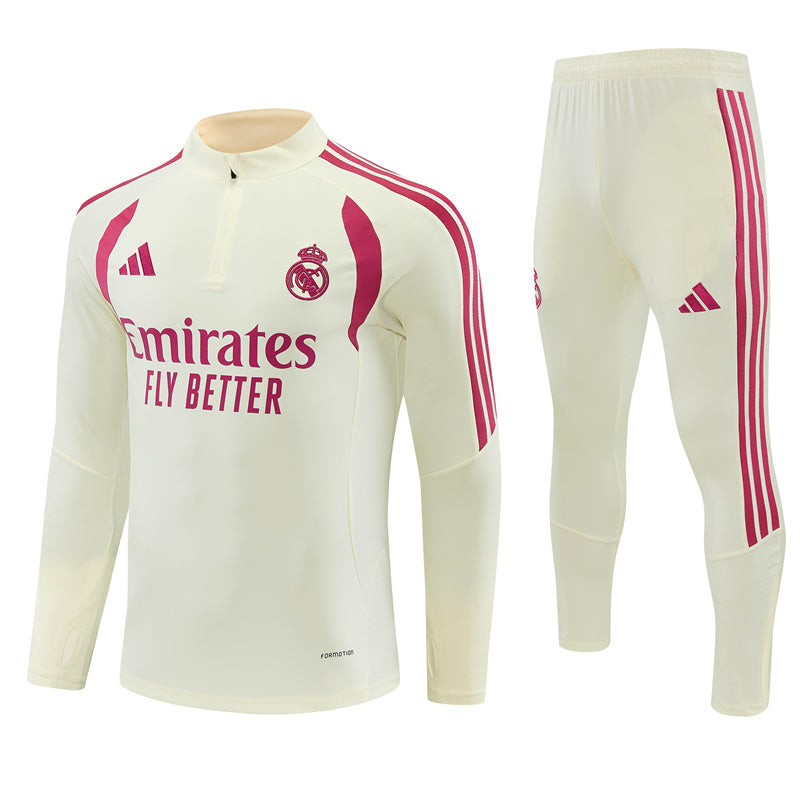 Survetement-Real-Madrid-Training-Homme-Enfant-2026-2027-Beige-1