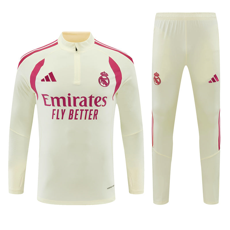 Survetement-Real-Madrid-Training-Homme-Enfant-2026-2027-Beige-3