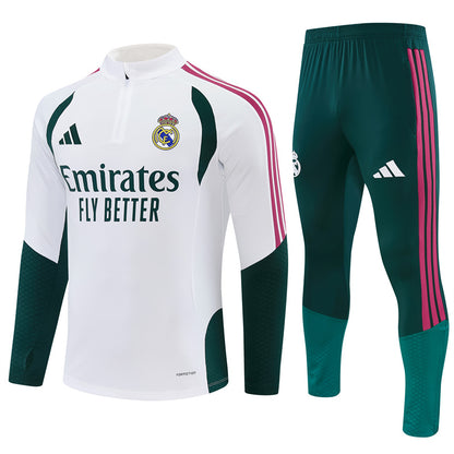 Survetement-Real-Madrid-Training-Homme-Enfant-2026-2027-Blanc-Vert-1