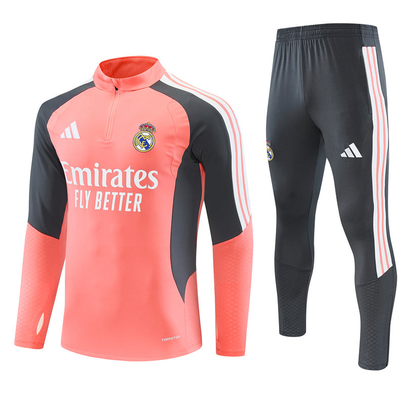 Survetement-Real-Madrid-Training-Homme-Enfant-2026-2027-Orange-Rose-1