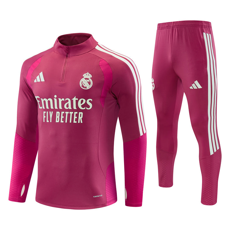 Survetement-Real-Madrid-Training-Homme-Enfant-2026-2027-Rose-Rouge-1