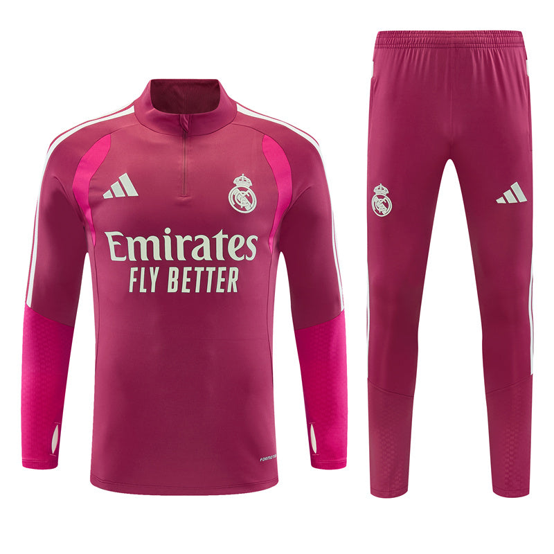 Survetement-Real-Madrid-Training-Homme-Enfant-2026-2027-Rose-Rouge-3