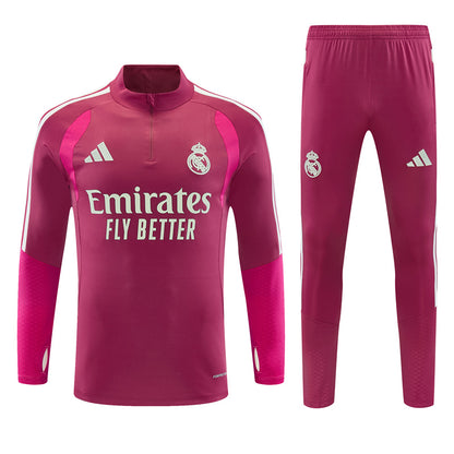 Survetement-Real-Madrid-Training-Homme-Enfant-2026-2027-Rose-Rouge-3