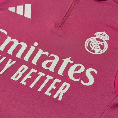 Survetement-Real-Madrid-Training-Homme-Enfant-2026-2027-Rose-Rouge-4