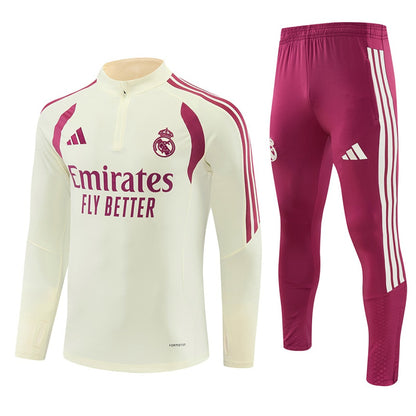 Survetement-Real-Madrid-Training-Homme-Enfant-2026-2027-beige-1