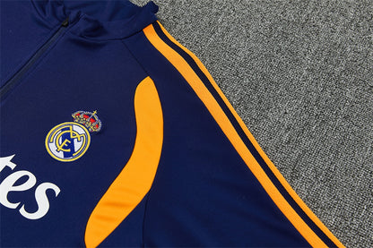 Survetement-Real-Madrid-Training-Homme/Enfant-2026-2027-Bleu-Royal-et-Jaune-4