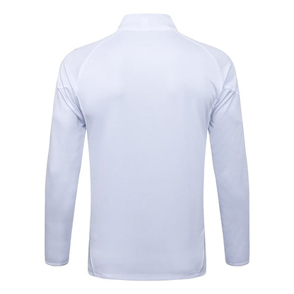 Survetement Real Madrid Veste Homme/Enfant  2025 2026 Blanc Bleu | Foot Sport