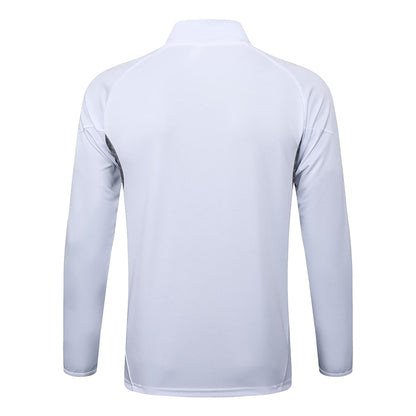 Survetement Real Madrid Veste Homme/Enfant  2025 2026 Blanc Clair | Foot Sport