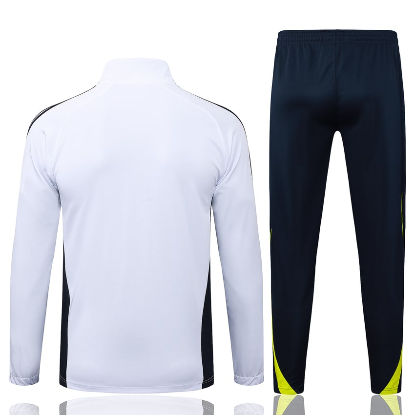 Survetement Real Madrid Veste Homme/Enfant  2025 2026 Blanc Noir | Foot Sport
