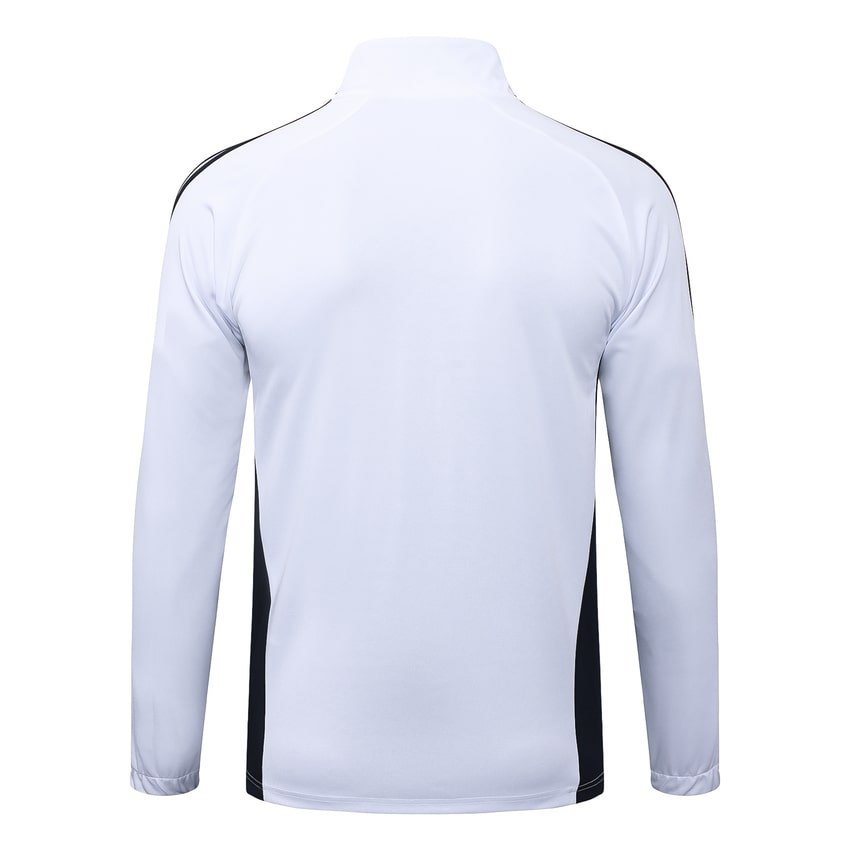 Survetement Real Madrid Veste Homme/Enfant  2025 2026 Blanc Noir | Foot Sport
