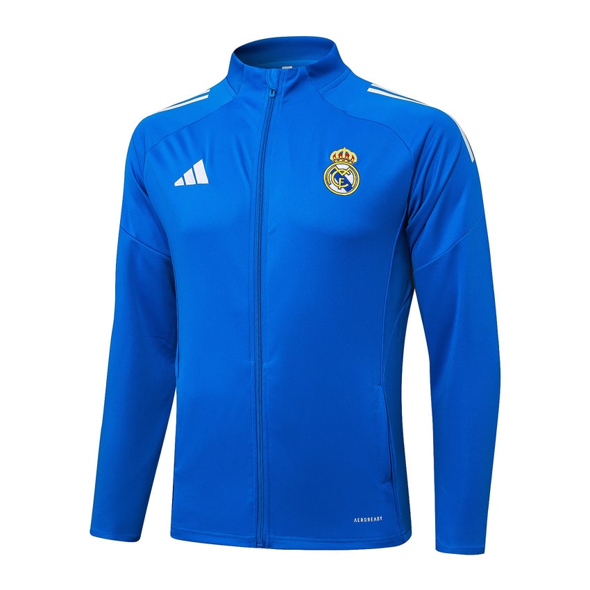 Chaqueta deportiva del Real Madrid para hombre/niño 2025-2026 azul claro | Fútbol