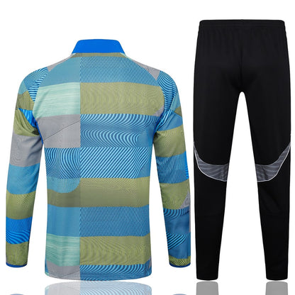 Survetement Real Madrid Veste Homme/Enfant  2025 2026 Bleu Vert | Foot Sport