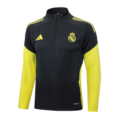 Survetement Real Madrid Veste Homme/Enfant  2025 2026 Noir Fonce | Foot Sport