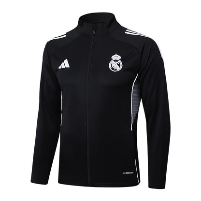 Survetement Real Madrid Veste Homme/Enfant  2025 2026 Noir Sombre | Foot Sport