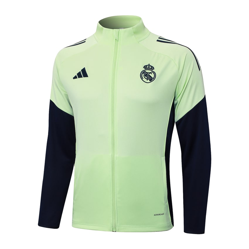 Chaqueta deportiva del Real Madrid para hombre/niño 2025-2026, verde claro | Fútbol