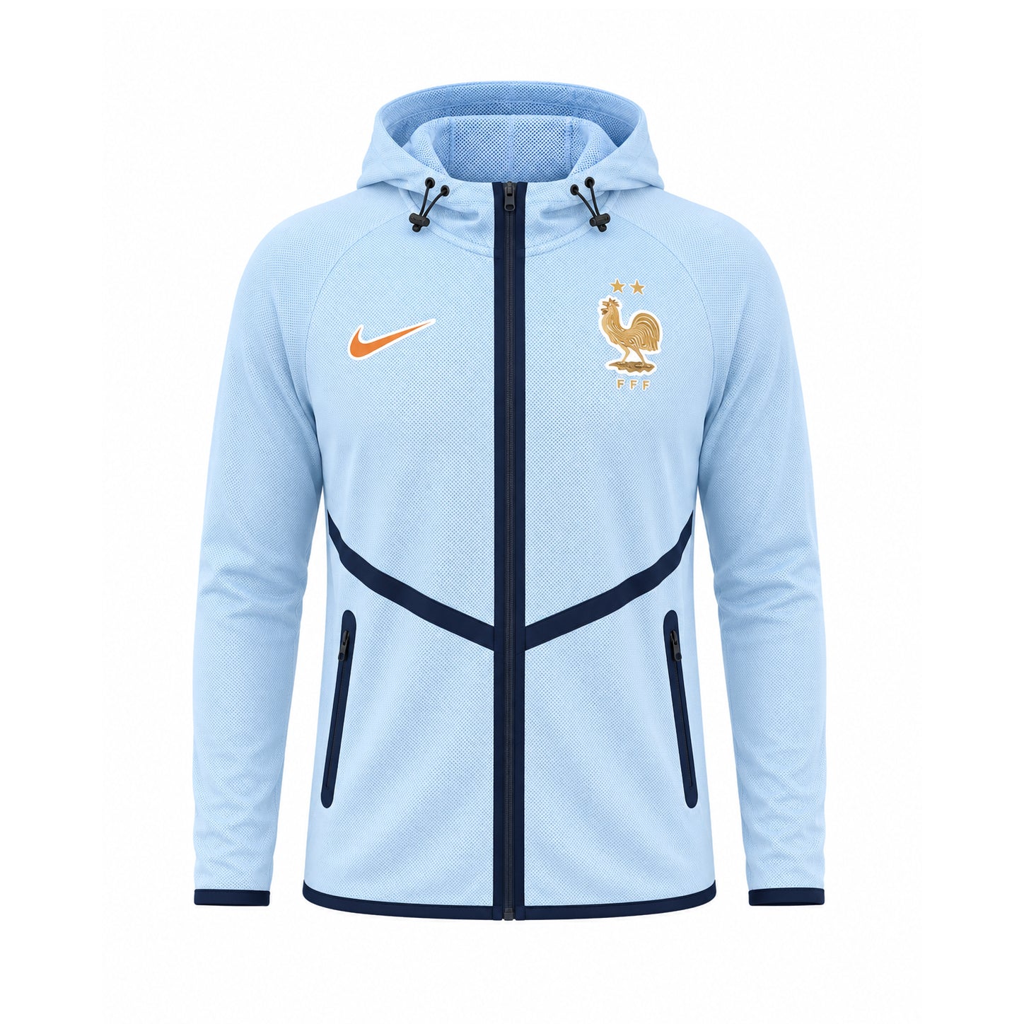 Veste Coupe-Vent Bleu France Training Homme 2026 2027
