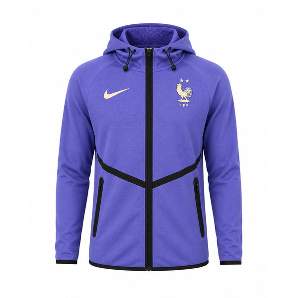 Men's France Training Violet Windbreaker Jacket 2026 2027 – Foot