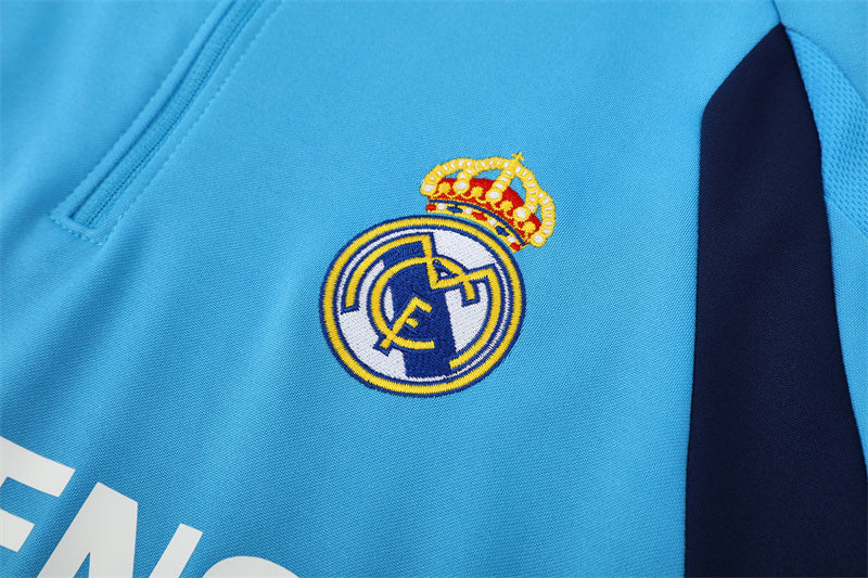 Real Madrid Men's Training Jacket 2005 2006 Light Blue – Foot