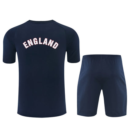 Ensemble Maillot Short Angleterre Noir Homme/Enfant 2026 2027