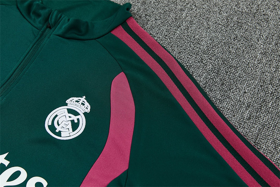 Survetement Real Madrid Training Homme/Enfant 2026 2027 Vert Foncé