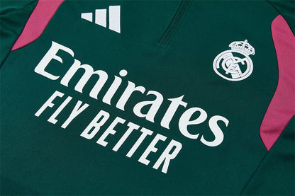Survetement Real Madrid Training Homme/Enfant 2026 2027 Vert Foncé
