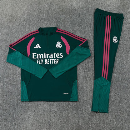 Survetement Real Madrid Training Homme/Enfant 2026 2027 Vert Foncé