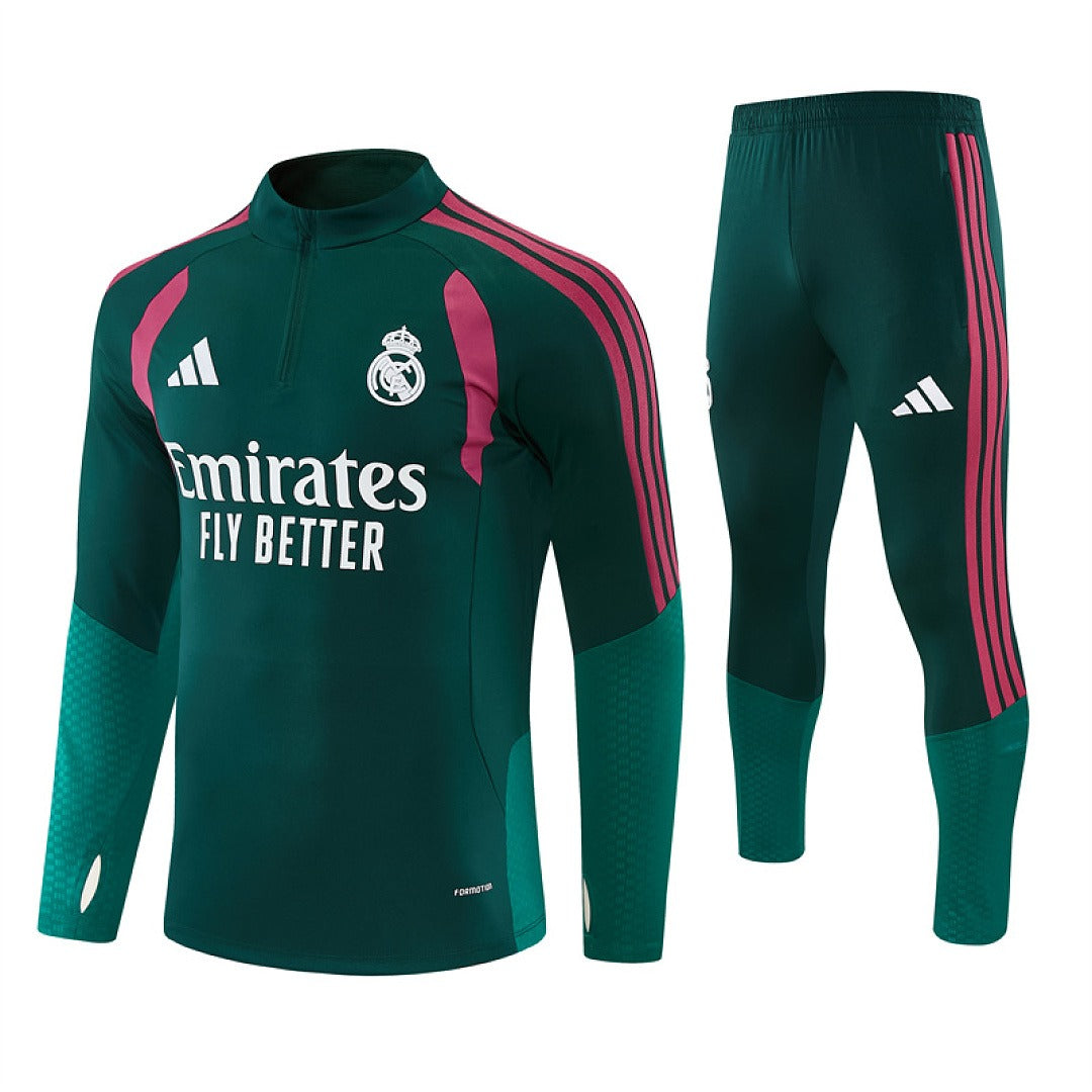 Survetement Real Madrid Training Homme/Enfant 2026 2027 Vert Foncé