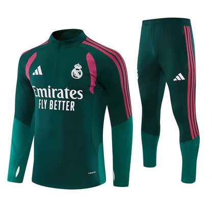 Survetement Real Madrid Training Homme/Enfant 2026 2027 Vert Foncé