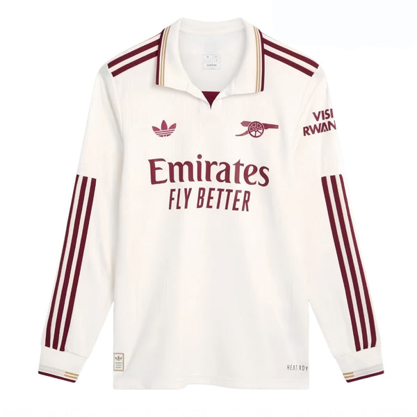 Men's Arsenal Long Sleeve Third Jersey 2025 2026 White – Foot