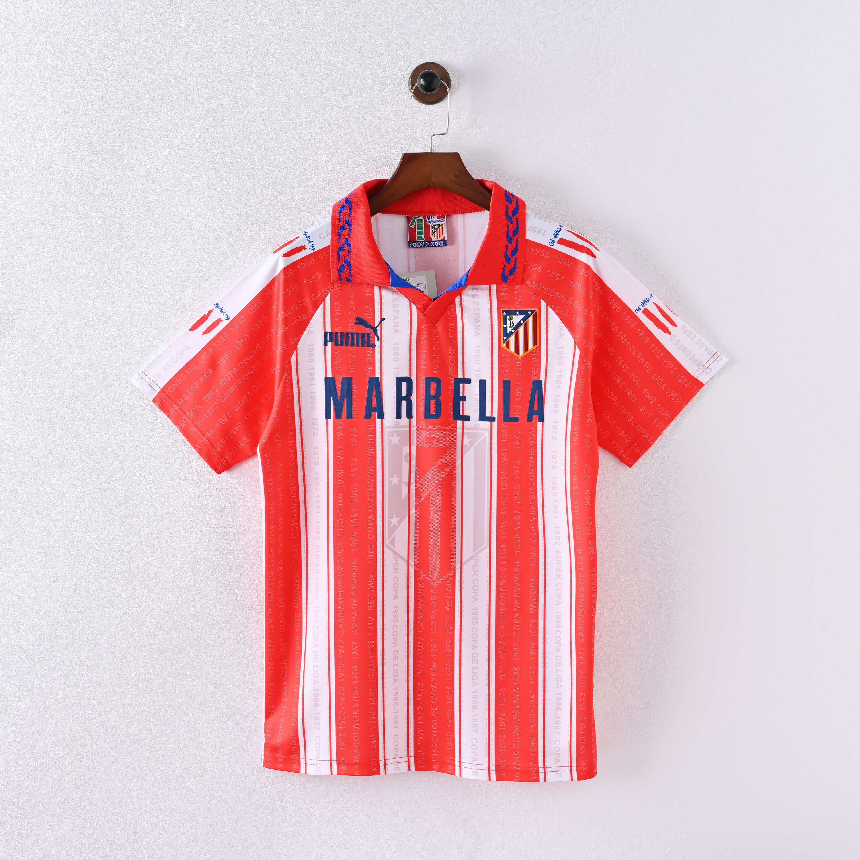 Maillot Atletico Madrid Retro Vintage 1995-1996 Domicile Homme | Foot Sport