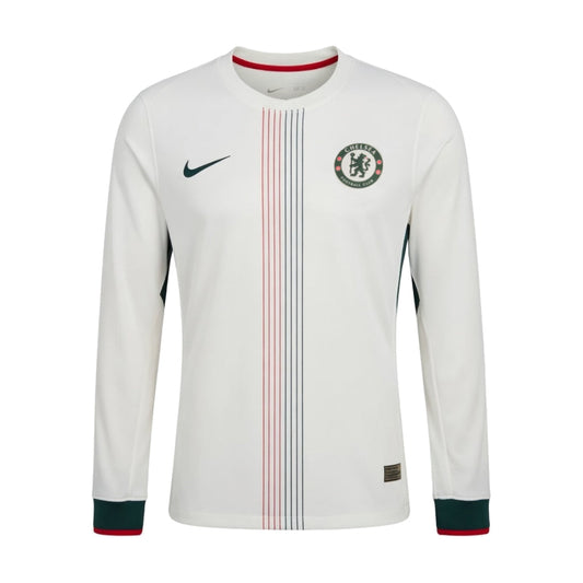 Men's Chelsea Away Long-Sleeved Jersey 2025 2026 White