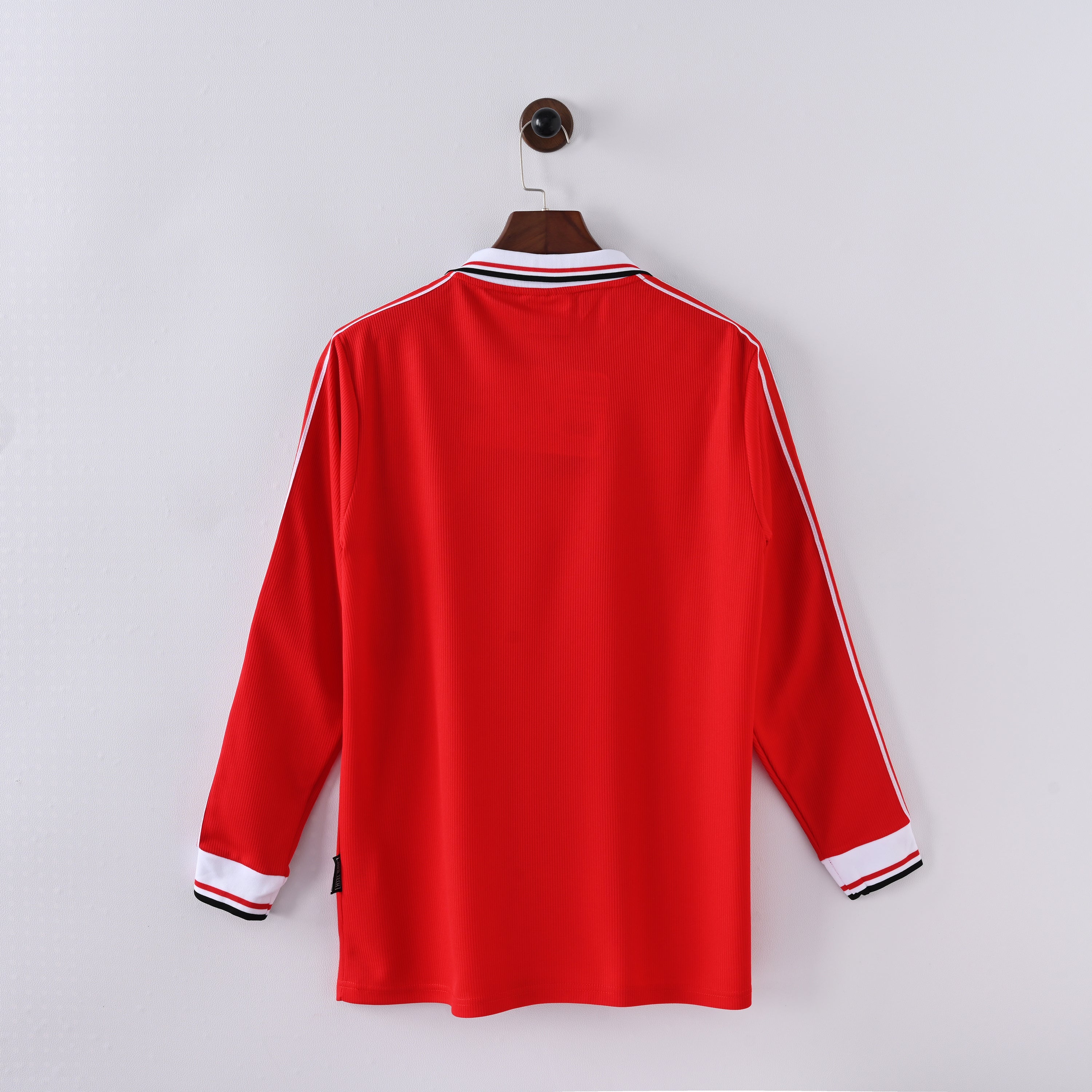 Men's Manchester United Retro Vintage Long-Sleeved Home Shirt 1998