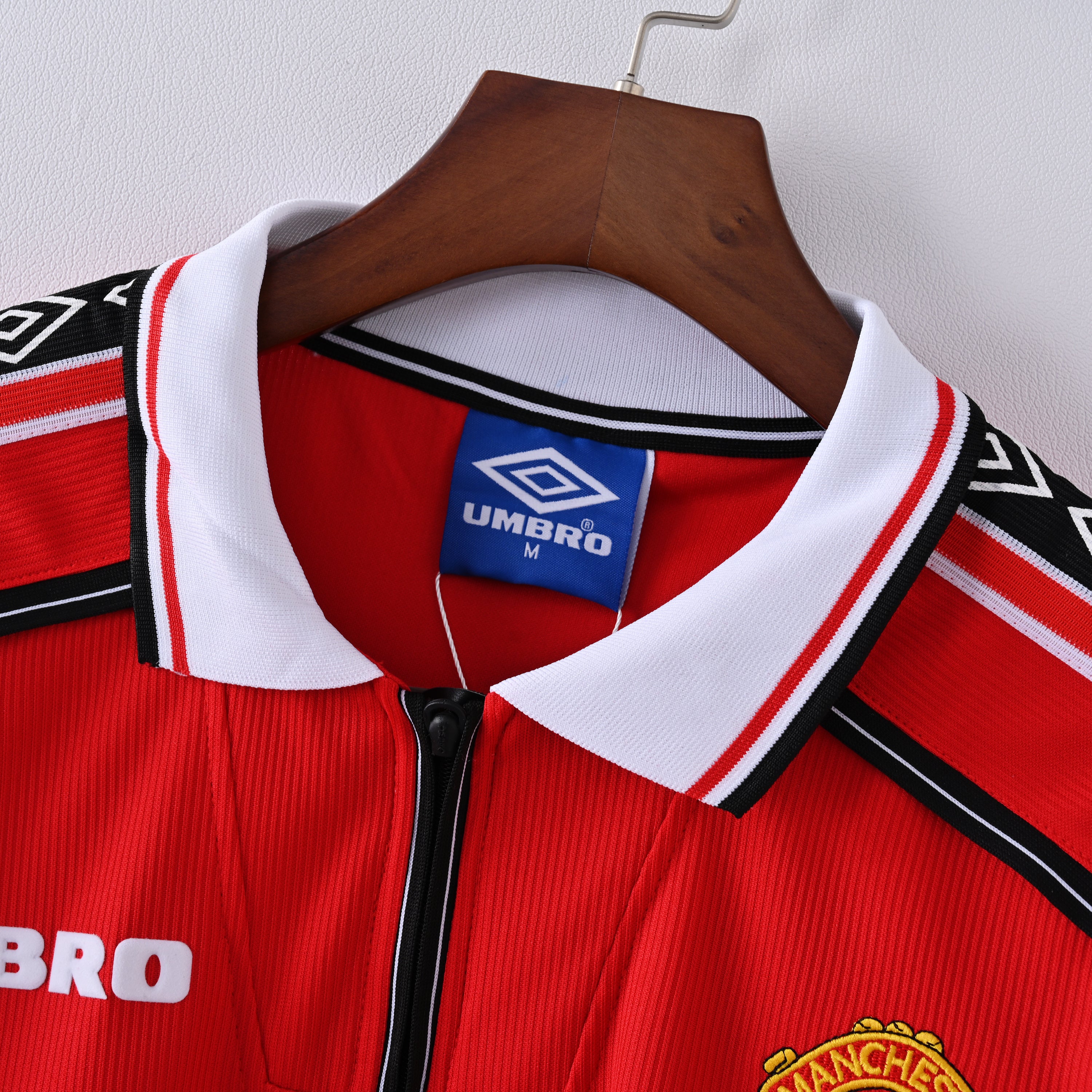 Maillot Manchester United Retro Vintage Manches Longues 1998-1999 Domicile Homme | Foot Sport
