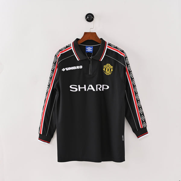 Men's Manchester United Long Sleeve Retro Vintage 1998-1999 Third