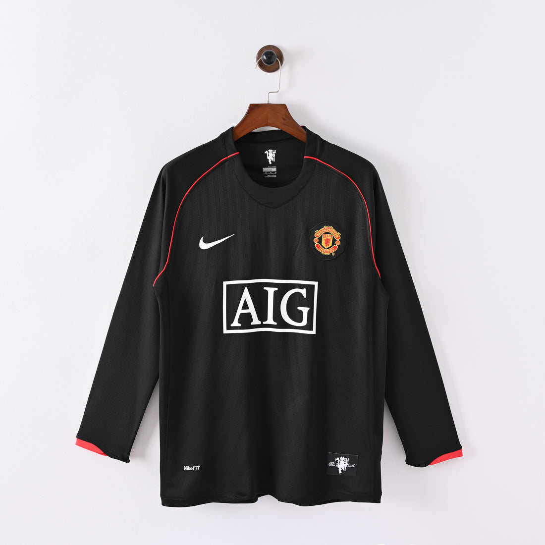 Maillot Manchester United Retro Vintage Manches Longues 2007-2008 Exterieur Homme | Foot Sport